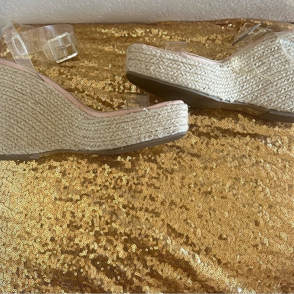 Espadrilles Clear Strap Wedge size 39 - Picture 4 of 7